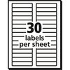 Avery File Folder Labels, 2/3"x3-7/16", 1500/BX, White PK AVE45366